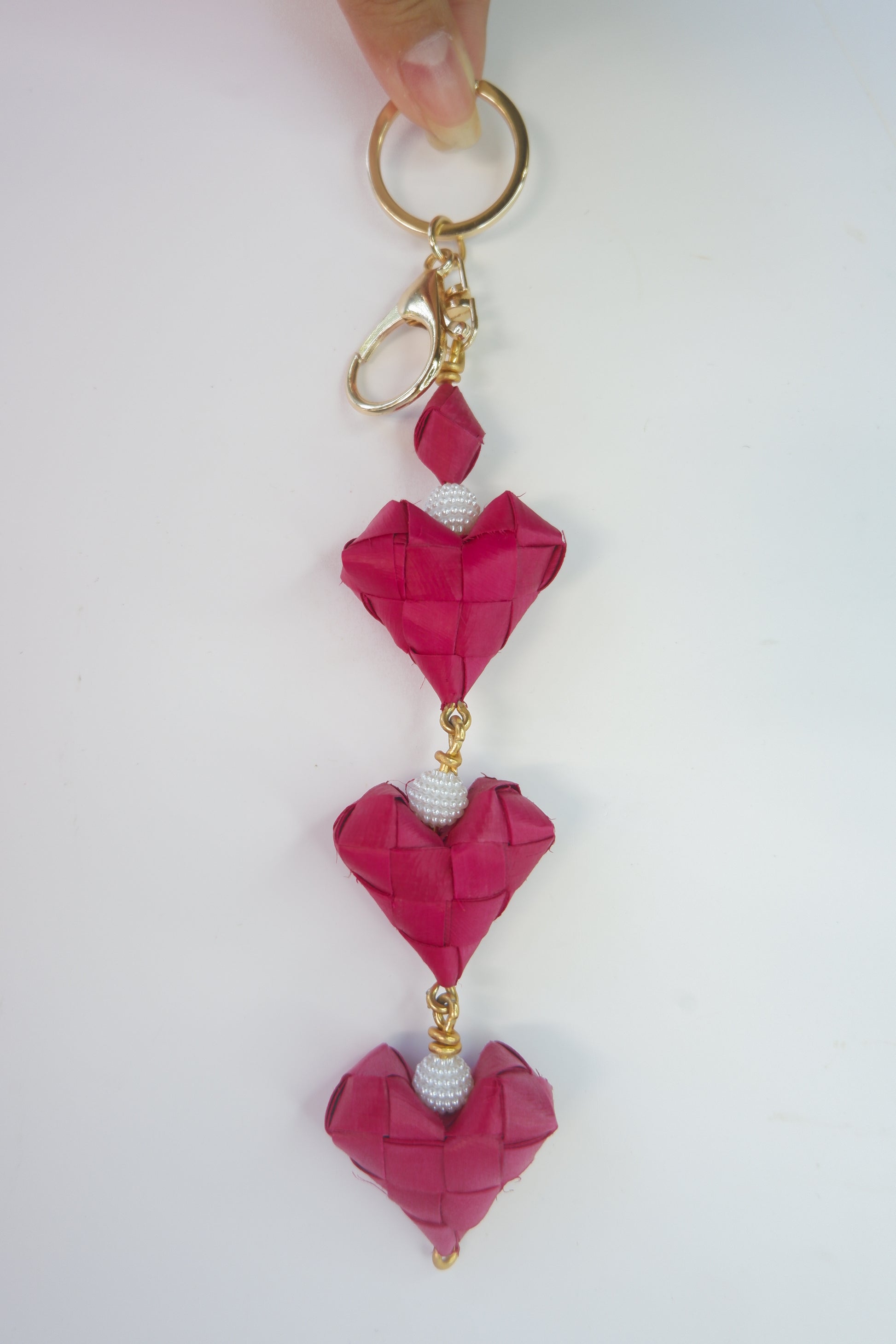 Heart bag charm