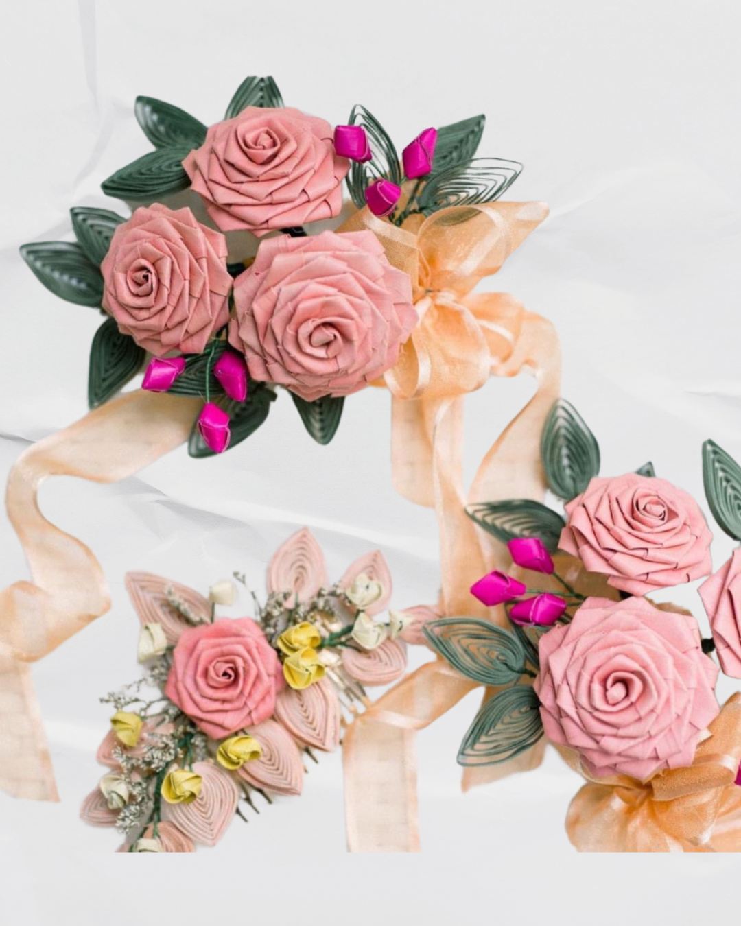 Blush, Pink, and Green (Wrist Corsage)